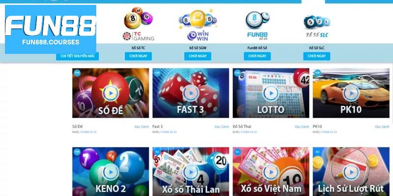 Ưu điểm xổ số Fun88